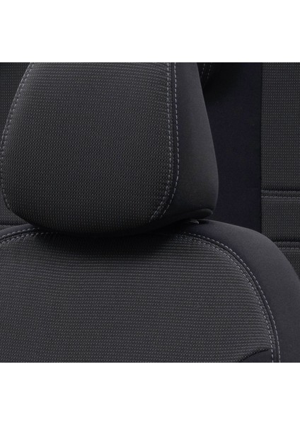 Peugeot 208 2021 - Sonrası Özel Üretim Koltuk Kılıfı Original Design Siyah - Siyah indirimleri