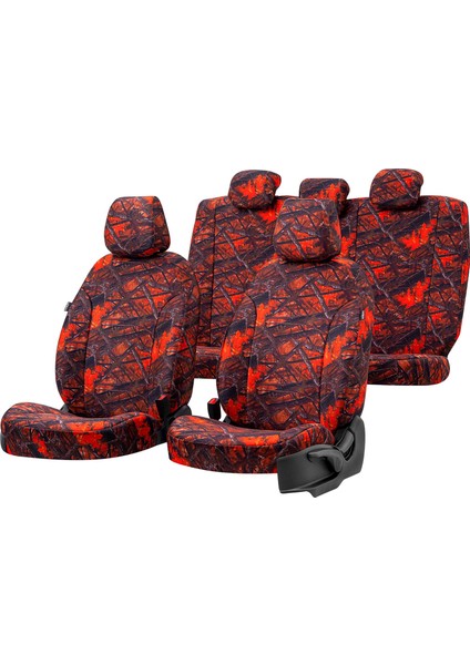 Volkswagen Transporter T-5 2004-2015 5+1 (6 Kişi) Özel Üretim Koltuk Kılıfı Safari Design Sahara