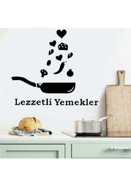 Tava Mutfak Süsü Duvar Dekoru Lezzetli Yemekler modelleri