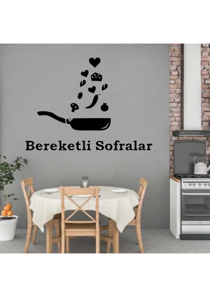 Tava Mutfak Duvar Süsü Ahşap Mdf Dekor Bereketli Sofralar