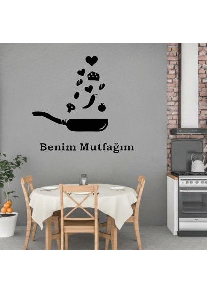 Tava Mutfak Süsü Ahşap Mdf Duvar Dekoru Benim Mutfağım