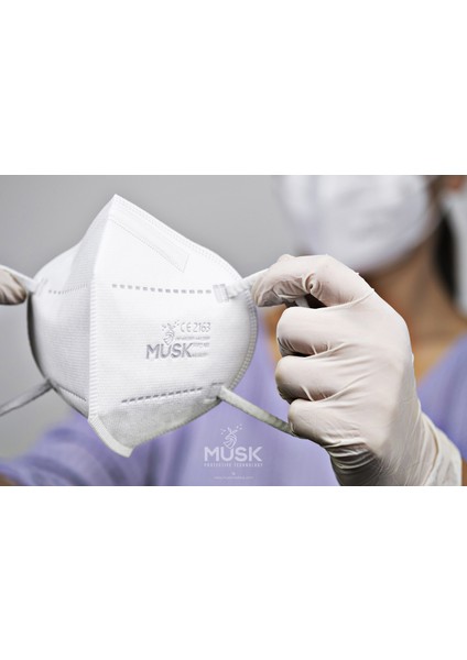 FFP2/N95 Maske Beyaz Renk 540 Adet
