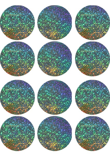 Renkli Yuvarlak Sticker (2,5x2,5 Cm)