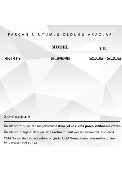 Volkswagen Caddy 2004-2015 Için Plaka Lambası