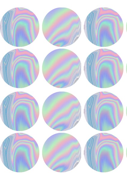 Renkli Yuvarlak Sticker (2,5x2,5 Cm)