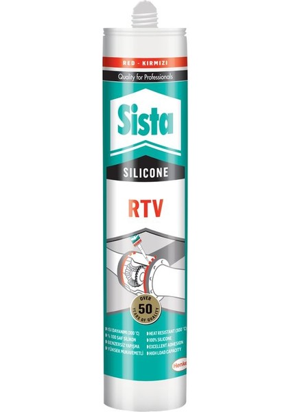 Rtv Silikon Kartuş Kırmızı 310 ml