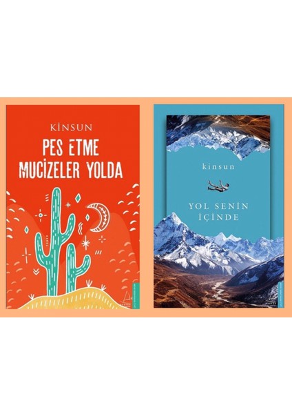 Pes Etme Mucizeler Yolda - Yol Senin İçinde - 2 Kitap - Kinsun