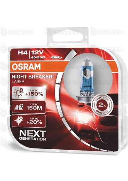 Night Breaker Laser H4 Ampül 64193NL