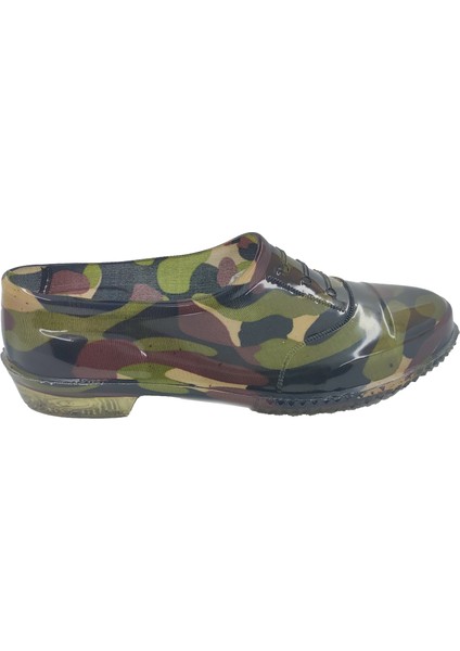 Erkek Su Geçirmez Kamuflaj Desenli Lastik Ayakkabı indirimleri