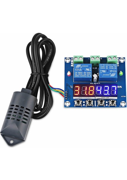 XH-M452 Dc 12V 10A Dijital LED Çift Çıkış Sıcaklık ve Nem Kontrol Modülü