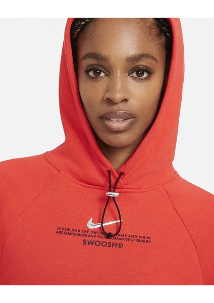 Kadın Kapüşonlu Sweatshirt W Nsw Swsh Ft CZ8896 fırsatları
