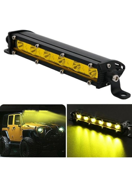 Vendortuning Ultra Slim 18W LED Off Road Lambası Beyaz /sarı