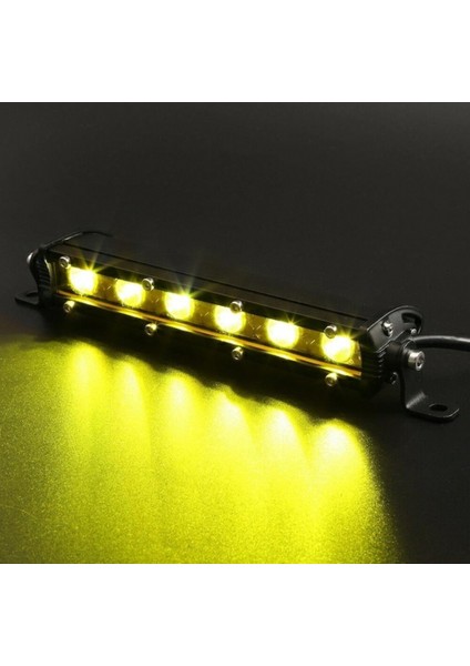 Vendortuning Ultra Slim 18W LED Off Road Lambası Beyaz /sarı