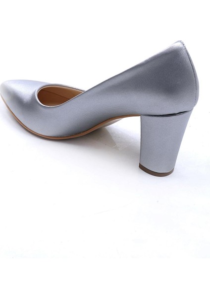 Çanta Gümüş Kadın Topuklu Stiletto Ayakkabı 360.711