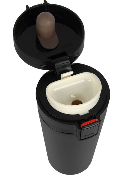 Çelik Termos Bardak 380 ml Thermos Mug Kupa Araç Termos Coffee Cup SDF522 Tea Cups Siyah