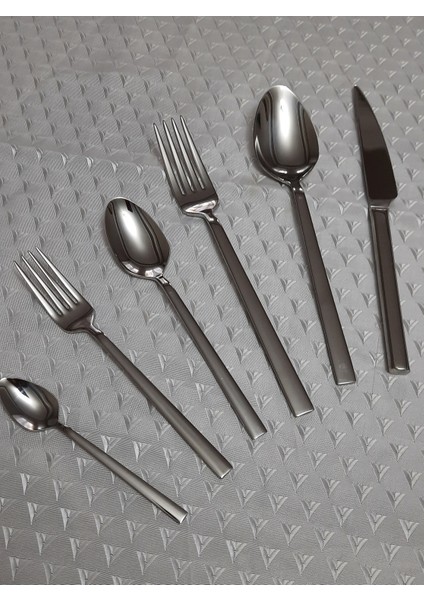 Çubuk 72 Parça 12 Kişilik 10.00 mm Bıçaklı Kaşık Çatal Set