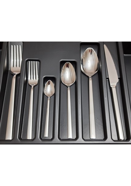 Çubuk 72 Parça 12 Kişilik 10.00 mm Bıçaklı Kaşık Çatal Set