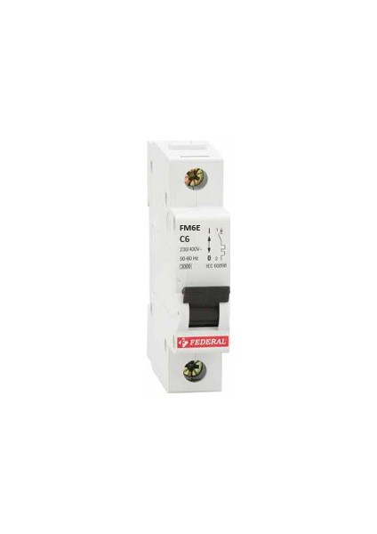 1 x 6A 6ka C Tipi Otomatik Sigorta 9EG-C0631-0D06