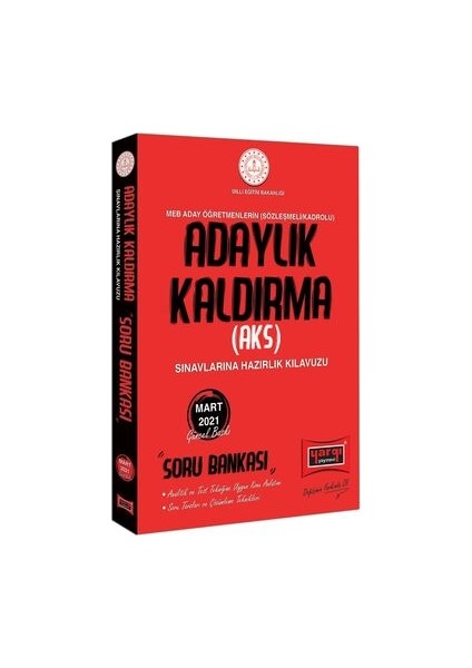 MEB Adaylık Kaldırma (AKS ) Sınavlarına Hazırlık Kılavuzu Soru Bankası