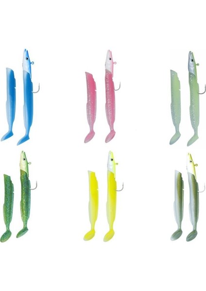 Salt Eel 13CM 22GR X2 Silikon Yem