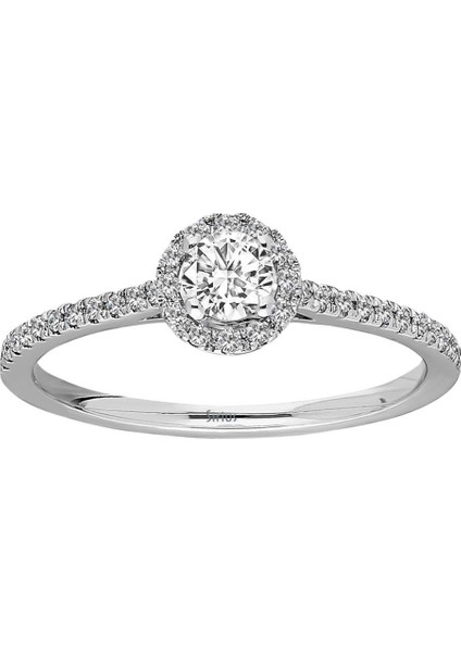 G Renk Toplam 0,42 Karat Pırlanta Tektaş Yüzük 0423R063