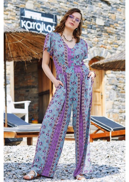 Yarım Kollu Bohem Tulum