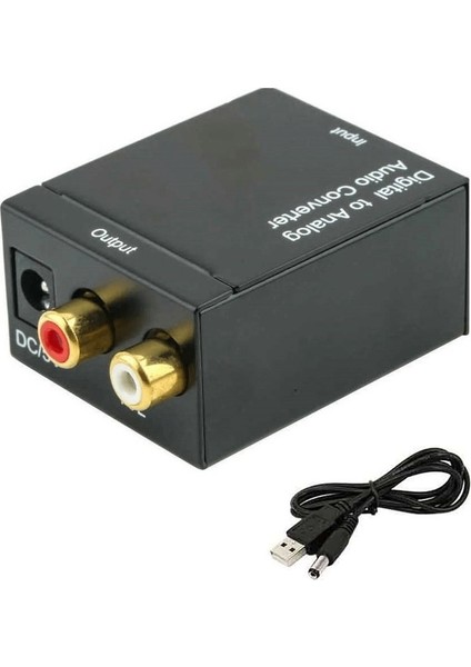 4555 Dijital Optik Coaxial To Analog Çevirici Dönüştürücü Adaptör