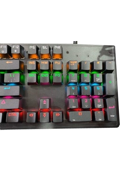 Mk-10 Pro Blue Switch Mekanik Rgb Efekli Işıklı Oyuncu Klavye