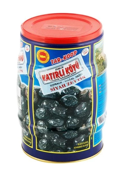 Katırlı Köyü Sofralık Yağlı Siyah Zeytin 1 kg