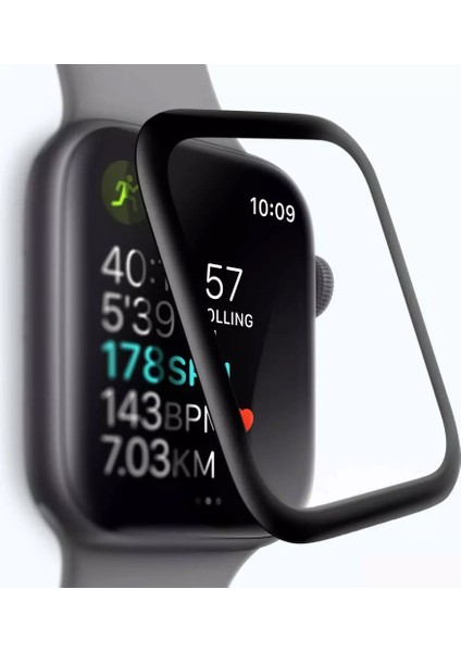 Apple Watch Uyumlu Se 44 mm Tam Kaplayan Ekran Koruyucu