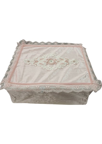 Soft Kadife Fermuarlı Hurç Bohça 2816-C11 Pembe