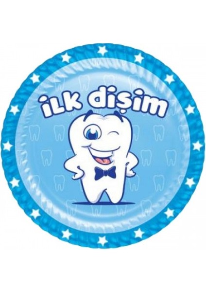 Ilk Dişim Tabak Mavi 8'Li