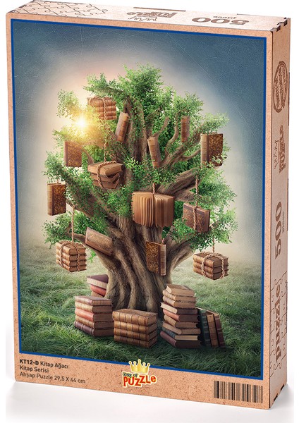 Kitap Ağacı Ahşap Puzzle 500 Parça