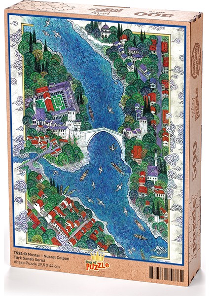 Mostar - Nusret Çolpan Ahşap Puzzle 500 Parça