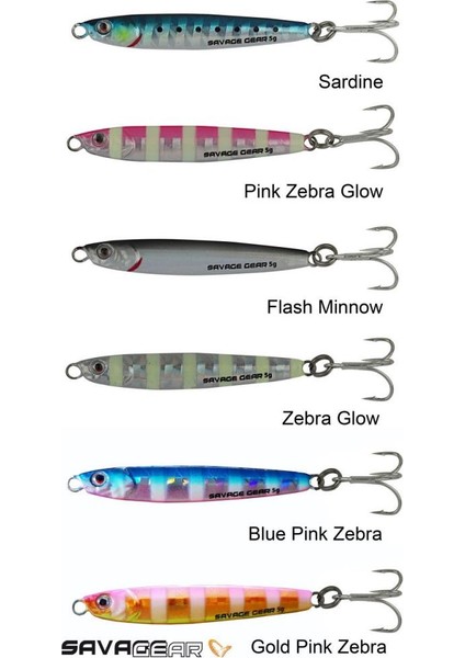 3D Slim Minnow 5 gr 4,6 cm Jig Suni Yem