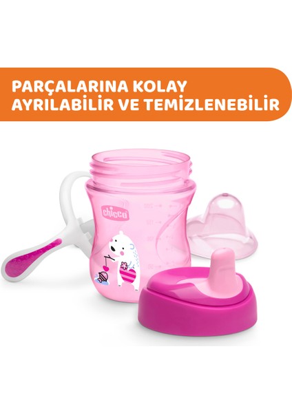 Yarı Yumuşak Uçlu Bebek Alıştırma Bardağı 6+ Ay 200 ml