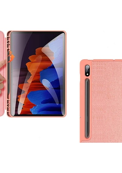 Samsung Galaxy Tab S7 T870-T875 Dux Ducis Serisi Kalem Yerli Soft Tpu Mıknatıslı Premium Tablet Kılıfı