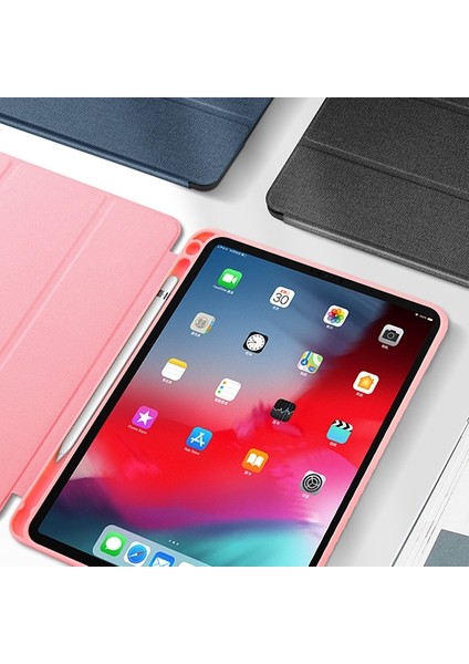 Apple iPad Mini 5 / Mini 4 Dux Ducis Serisi Kalem Yerli Soft Tpu Mıknatıslı Premium Tablet Kılıfı