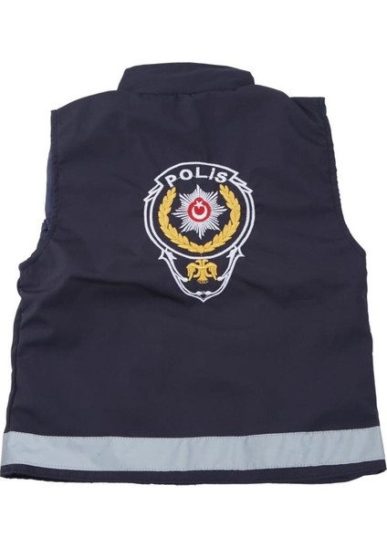 Çocuk Polis Şapka ve Yeleği Kiyafeti Kostümü Üniforması indirimleri
