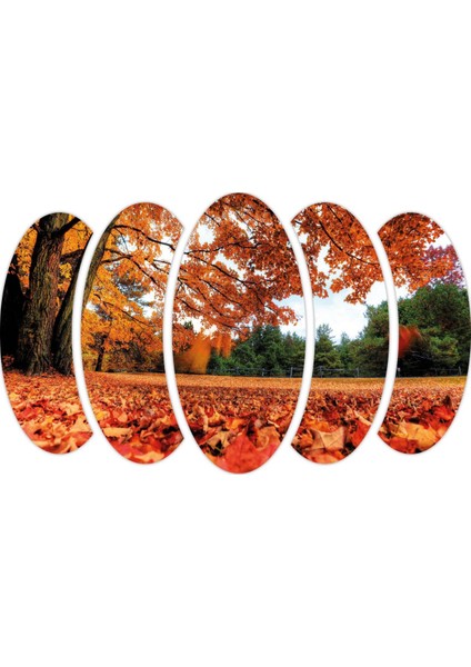 Sonbahar Ağaçlar Yapraklar Mdf TABLO-0653