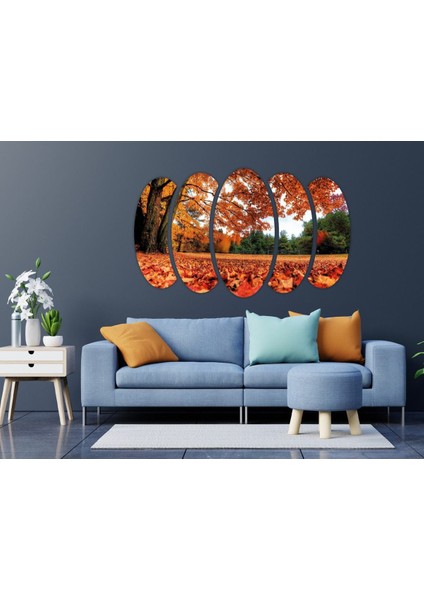 Sonbahar Ağaçlar Yapraklar Mdf TABLO-0653 fırsatları