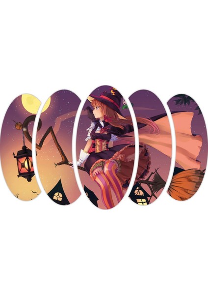 Anime Cadı Süpürge Kız Mdf TABLO-0103
