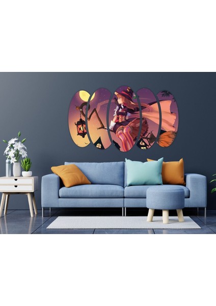 Anime Cadı Süpürge Kız Mdf TABLO-0103 fırsatları