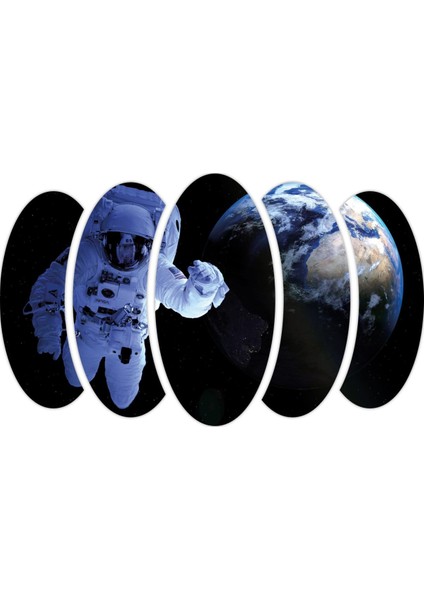 Uzay Dünya Astronot Mdf TABLO-0915