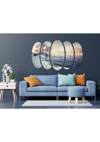 Kar Buz Donmuş Nehir Mdf TABLO-0690