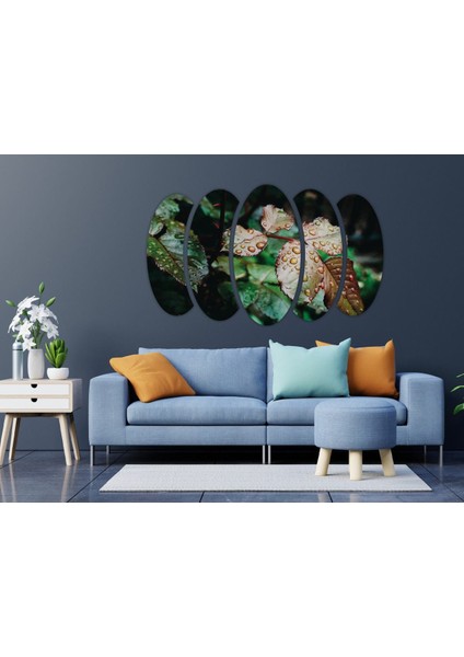 Su Damlası Yapraklar Mdf TABLO-0722 fırsatları