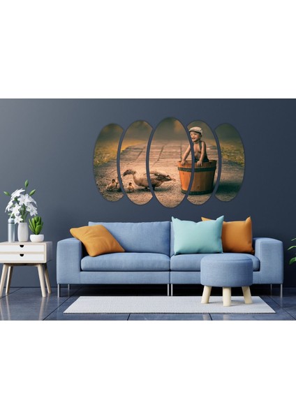 Ördek ve Çocuk Mdf TABLO-2709