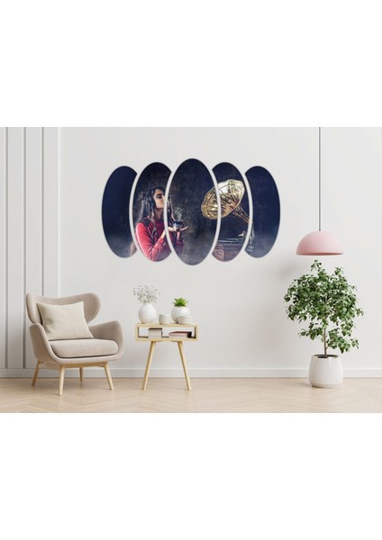 Kadın Gramofon Sanatsal Mdf TABLO-2936 modelleri