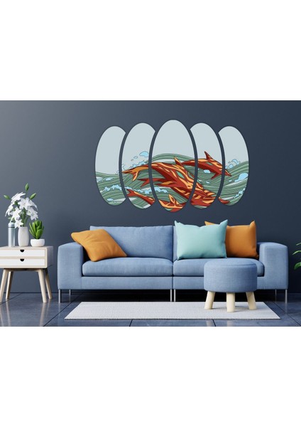 Yunus Balığı Mdf Tablo-1852 fırsatları