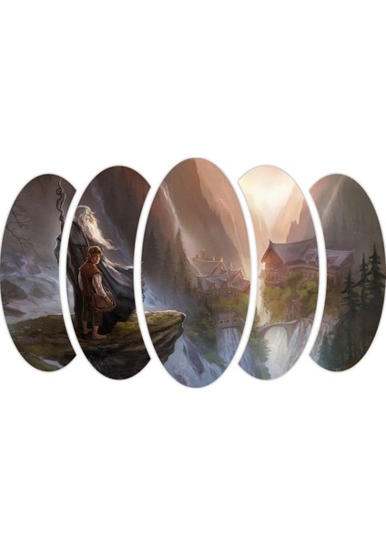 Yüzüklerin Efendisi Ayrık Vadi Gandalf Mdf Tablo-3055